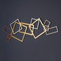 Wallity APT753LAGB Accesorio Decorativo de Pared de Metal en Oro, Plata y Cobre